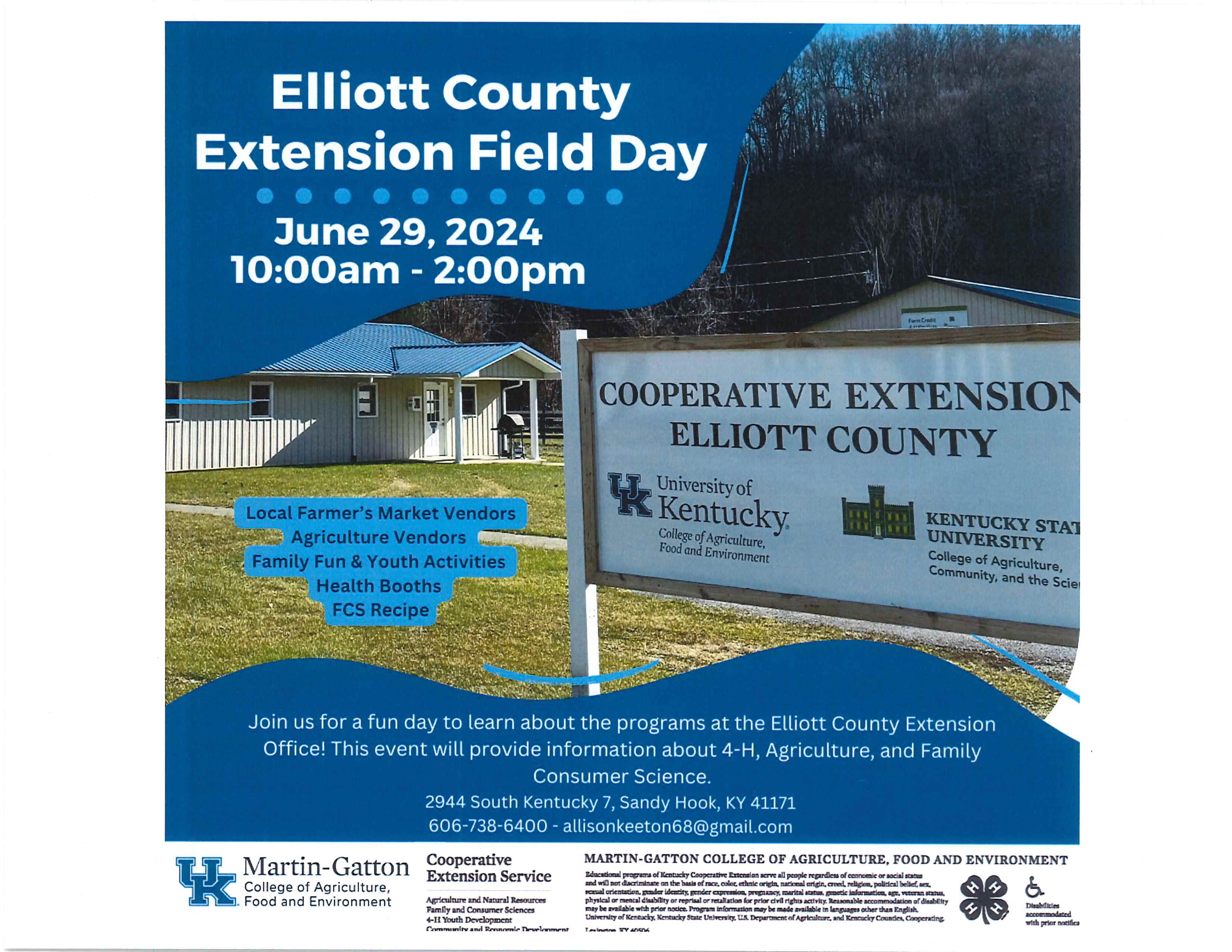 Elliott County Extension Field Day